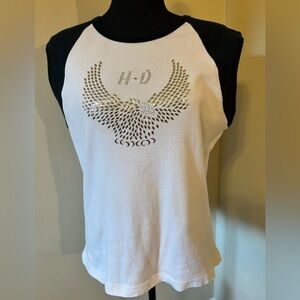 Ladies Harley Davidson Cap Sleeve Top